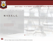 Tablet Screenshot of mvdlawcollege.com